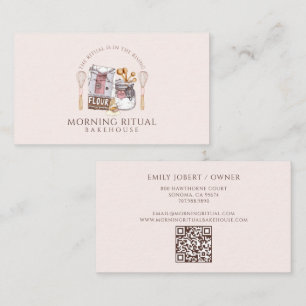 Carte De Visite Pâtissier Boulanger Aquarelle