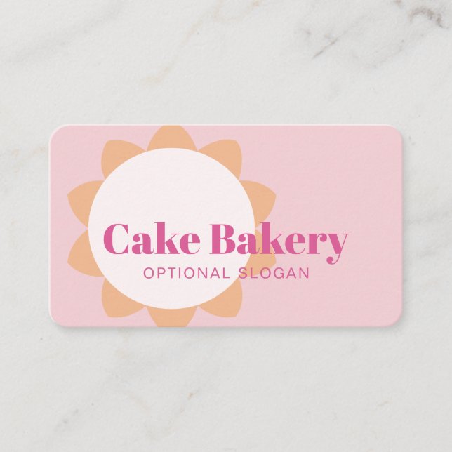 Carte De Visite Pâtissier Boulangerie Moderne (Devant)