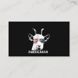 Carte De Visite Patriotic Goat Funny