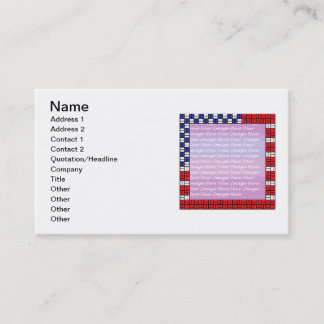 Carte De Visite Patriotique