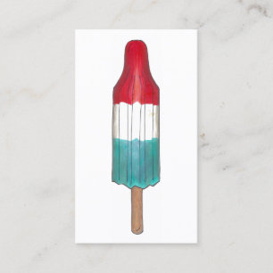 Carte De Visite Patriotique Fireworks Rocket Pop Popsicle USA 4 ju