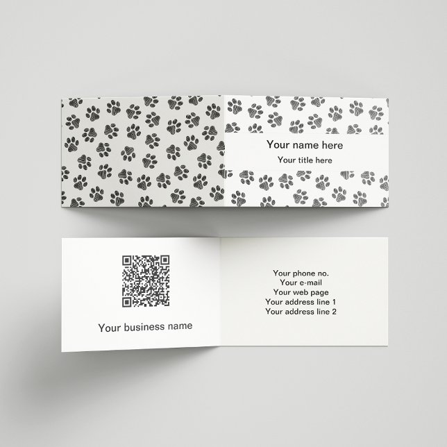 Carte De Visite Patrouilles de Doodle, Paws de Chien, Paws de Chat (Créateur téléchargé)