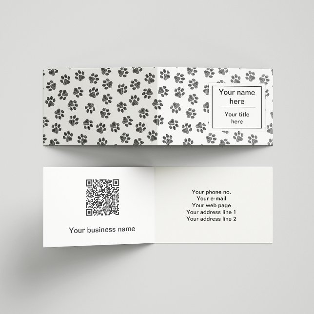 Carte De Visite Patrouilles de Doodle, Paws de Chien, Paws de Chat (Créateur téléchargé)