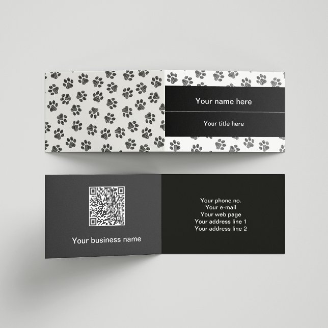 Carte De Visite Patrouilles de Doodle, Paws de Chien, Paws de Chat (Créateur téléchargé)