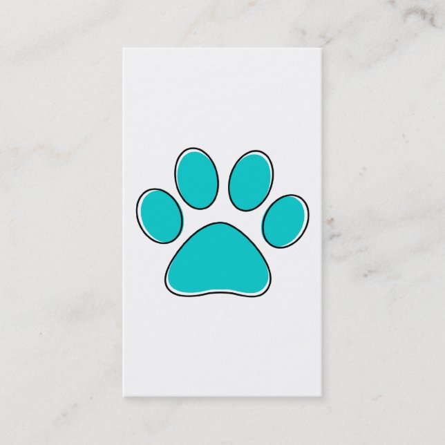 Carte De Visite patte d'animal familier d'oddRex (Devant)