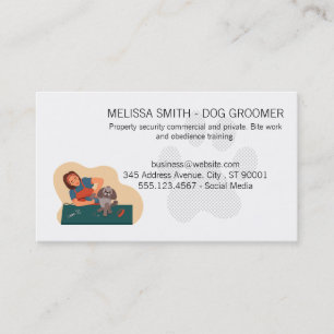 Carte De Visite Patte de toutou   Soins des animaux   Toiletteur