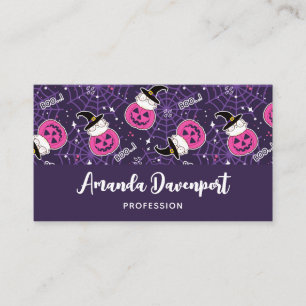 Carte De Visite Patters de Cute Cats et Pumkins