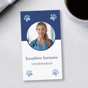 Carte De Visite Pattes Bleues et Clinique Vétérinaire de Photos Pe