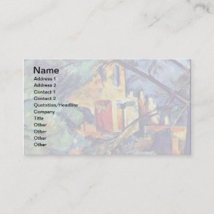Carte De Visite Paul Cézanne - Château Noir Le Manoir Noir