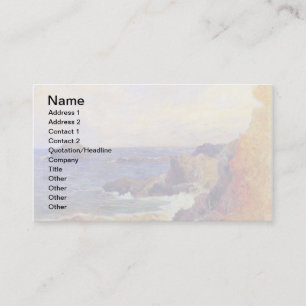 Carte De Visite Paul Gauguin - Côte rocheuse Peinture d'art fin