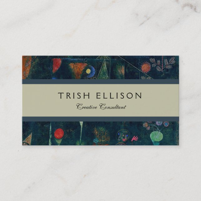 Carte De Visite Paul Klee Fish Magic Peinture Abstraite Art graphi (Devant)