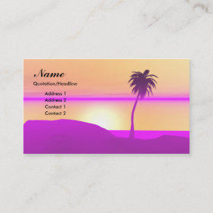 Carte De Visite Paume de matin - île