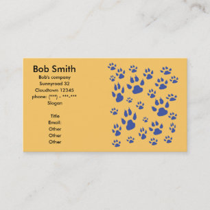 Carte De Visite Pawprints