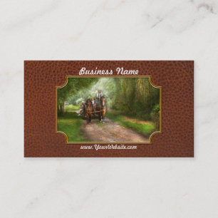 Carte De Visite Pays - Cheval - Le tour de charrette à foin
