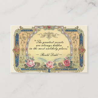 Carte De Visite Pays français vintage élégant