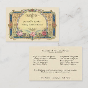 Carte De Visite Pays français vintage et élégant