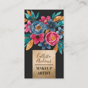 Carte De Visite Pays Gold Rouge Bleu Bleu Gold Aquarelle