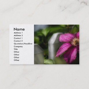 Carte De Visite Paysage - Clematis - Majesté