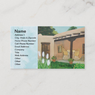 Carte De Visite Paysage de ~ de patio de Taos