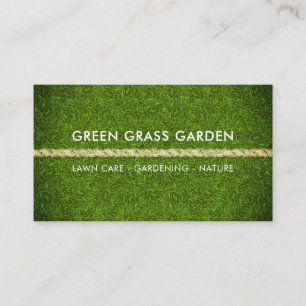 Carte De Visite Paysage de football de gazon de pelouse de jardina