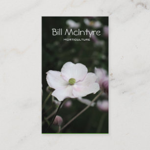 Carte De Visite Paysage de jardin d'anémones