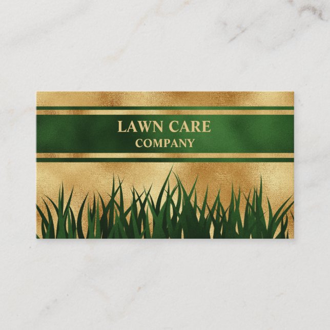 Carte De Visite Paysage de pelouse jardin professionnel moderne Bu (Devant)