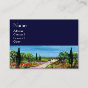 CARTE DE VISITE PAYSAGE DE TOSCANE 4