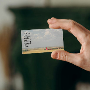 Carte De Visite Paysage des champs de blé agricole