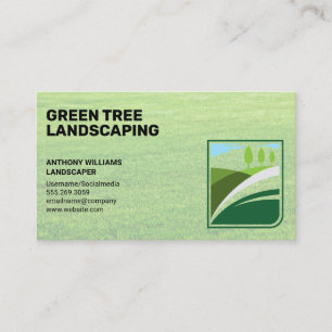 Carte De Visite Paysage   Herbe   Gardeners