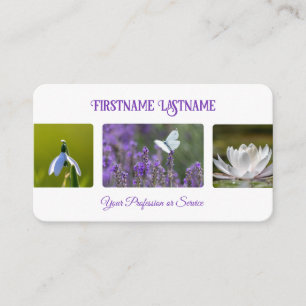 Carte De Visite Paysage jardinier fleuriste paysagiste fleurs