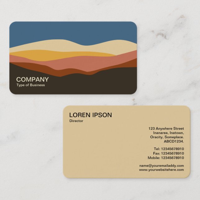 Carte De Visite Paysage minimal 170723 v2 (Devant / Derrière)