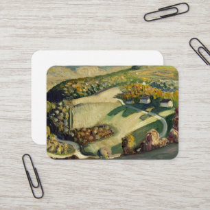Carte De Visite Paysage rural par Grant Wood