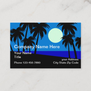 Carte De Visite Paysage Tropical