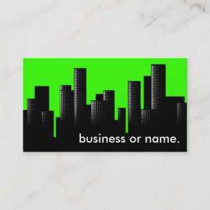 Carte De Visite paysage urbain vert