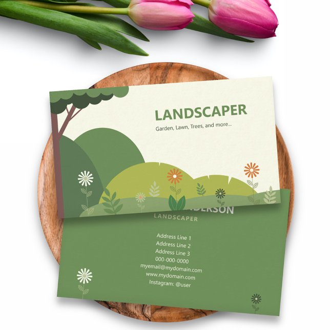 Carte De Visite Paysagère (Landscaper Business Card)