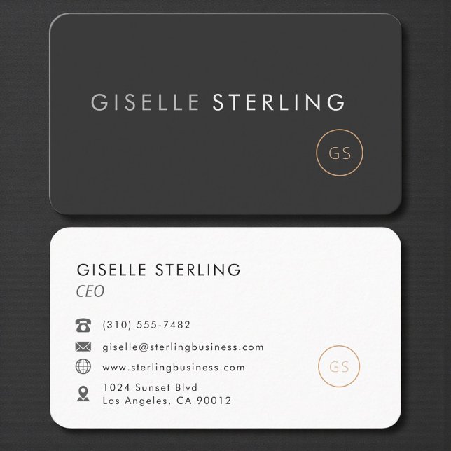 Carte de visite PDG Directeur Général Professionne (Créateur téléchargé)