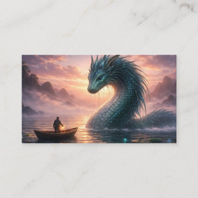 Carte De Visite Peaceful Sea Creature Fantasy Business Card (Devant)