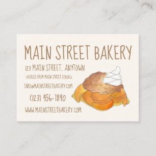 Carte De Visite Peach Cobbler Southern Bakou Pâtisserie Chef