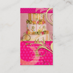 Carte De Visite Peach Mariage Cake/Bakery/pâtisserie
