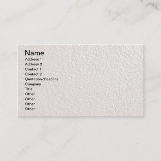 Carte De Visite PEARL crémeux blanc texturé arrière - plans modèle