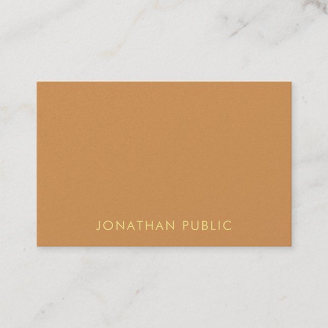 Carte De Visite Pearl Finish Moderne Elégant Couleurs Simple Premi (Devant)