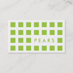 Carte De Visite PEARS (carrés modernes)