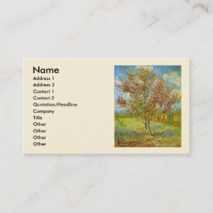 Carte De Visite Pêcher rose en fleurs de Vincent van Gogh