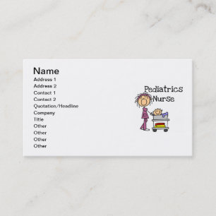 Carte De Visite Pédiatrie Infirmière T-shirts et cadeaux