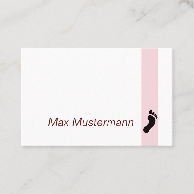 Carte De Visite Pédicure (Devant)