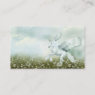 Carte De Visite Pegasus dans les marguerites