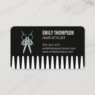Carte De Visite Peigne Coiffeur Ciseaux