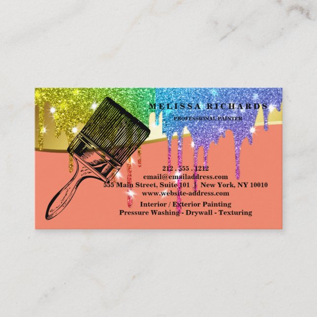 Carte de visite peintre (Devant)