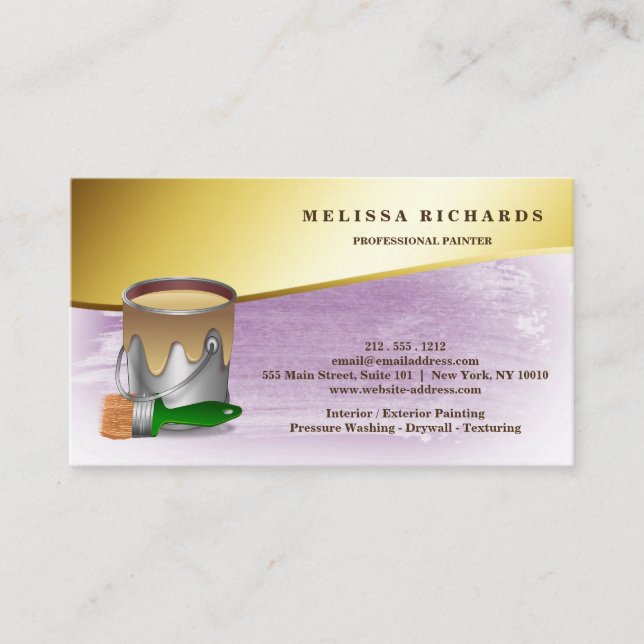 Carte de visite peintre (Devant)