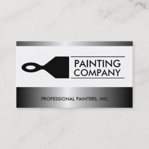 Carte De Visite Peintre Contractant Contractant Peinture Brosse M